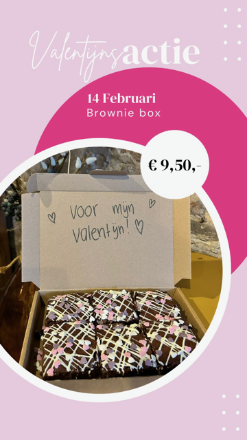 Valentijnsactie Brownie in een box